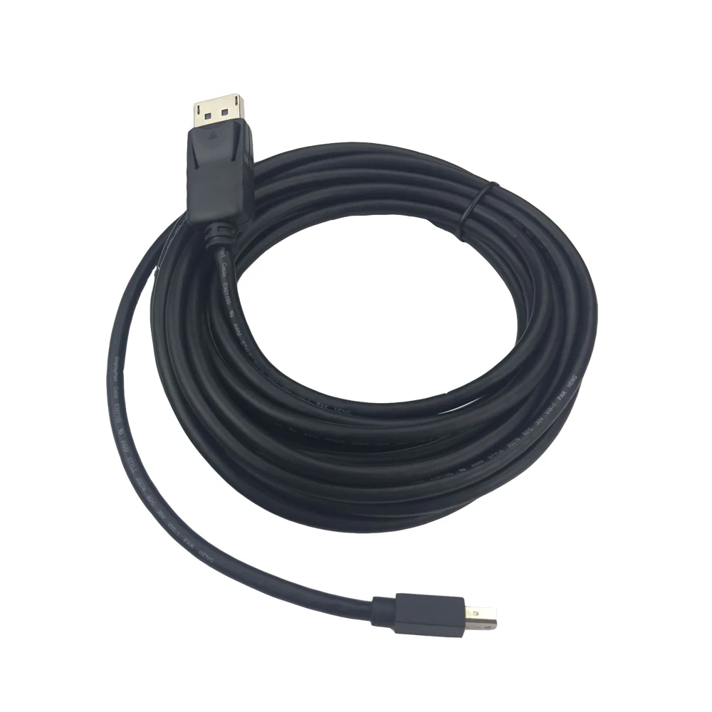 Кабель Mini Dispalyport 5 м 15 футов кабель DP папа Папа никелированный для macbook Pro mac mini PC и т.