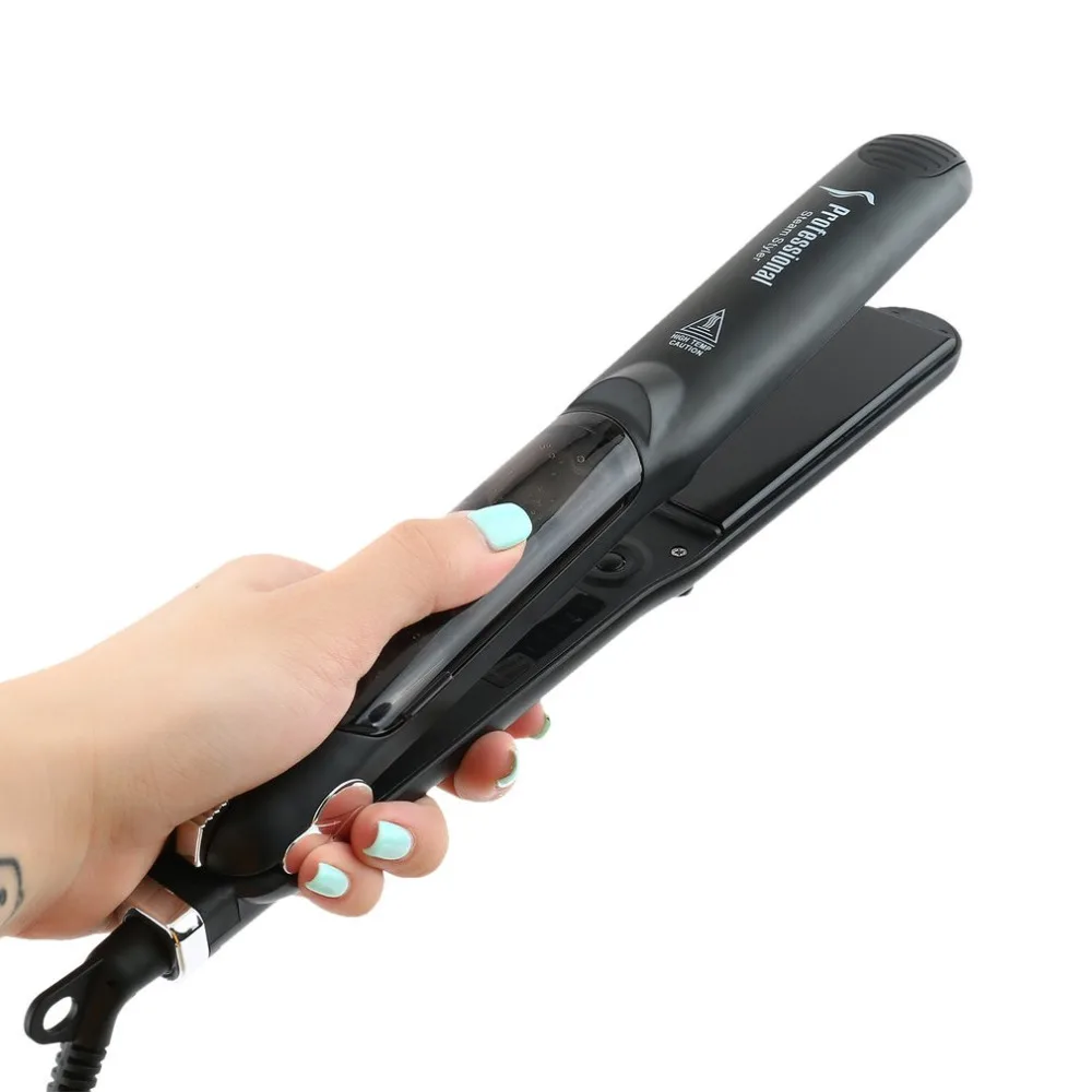 

Professional 450F Ceramic Vapor Steam Hair Straightener with Argan Oil Infusion Steam Flat Iron Ceramic Vapor Fast Heating Iron