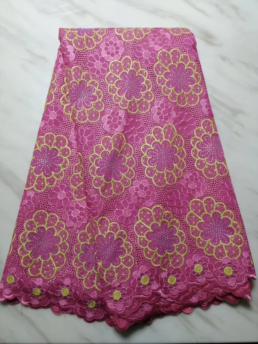 

African Lace Fabric for dress Swiss voile Lace nigerian dry lace fabrics cotton material for garment