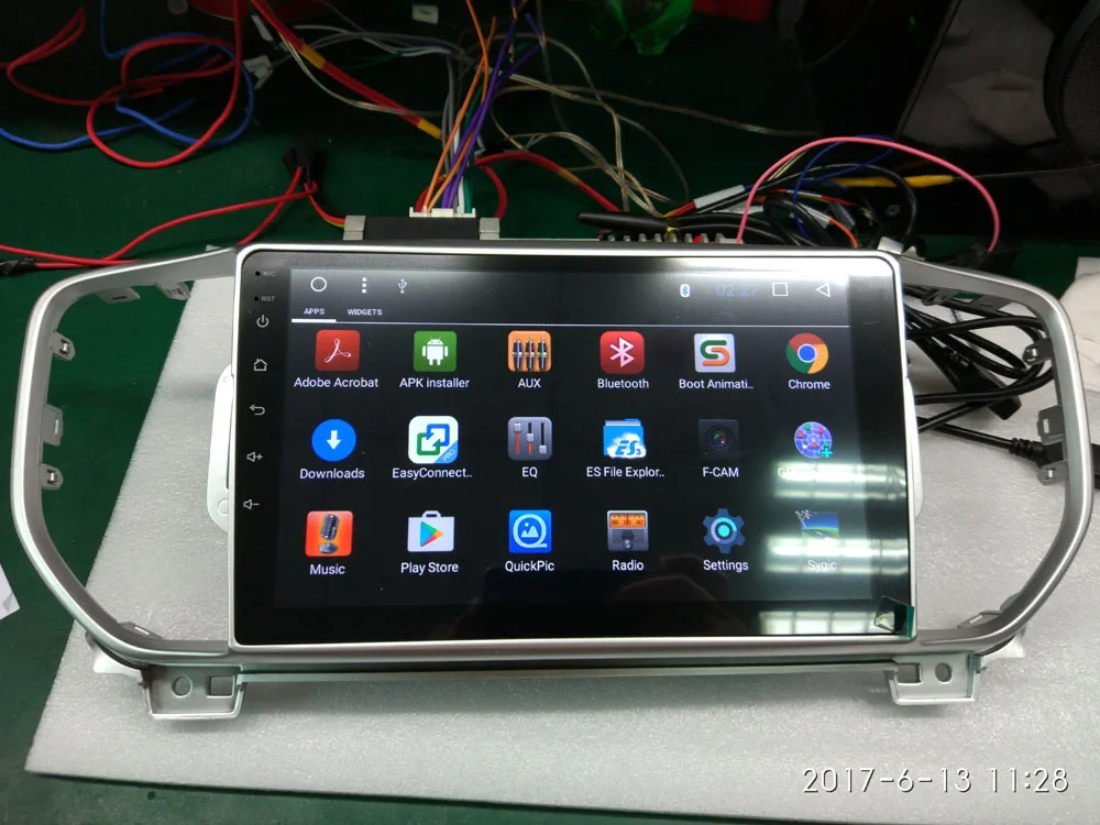 

100% real photo display 9" Android 6.0 Car DVD Player for Kia Sportage 2016 2017 gps radio wifi stereo head units tape recorder