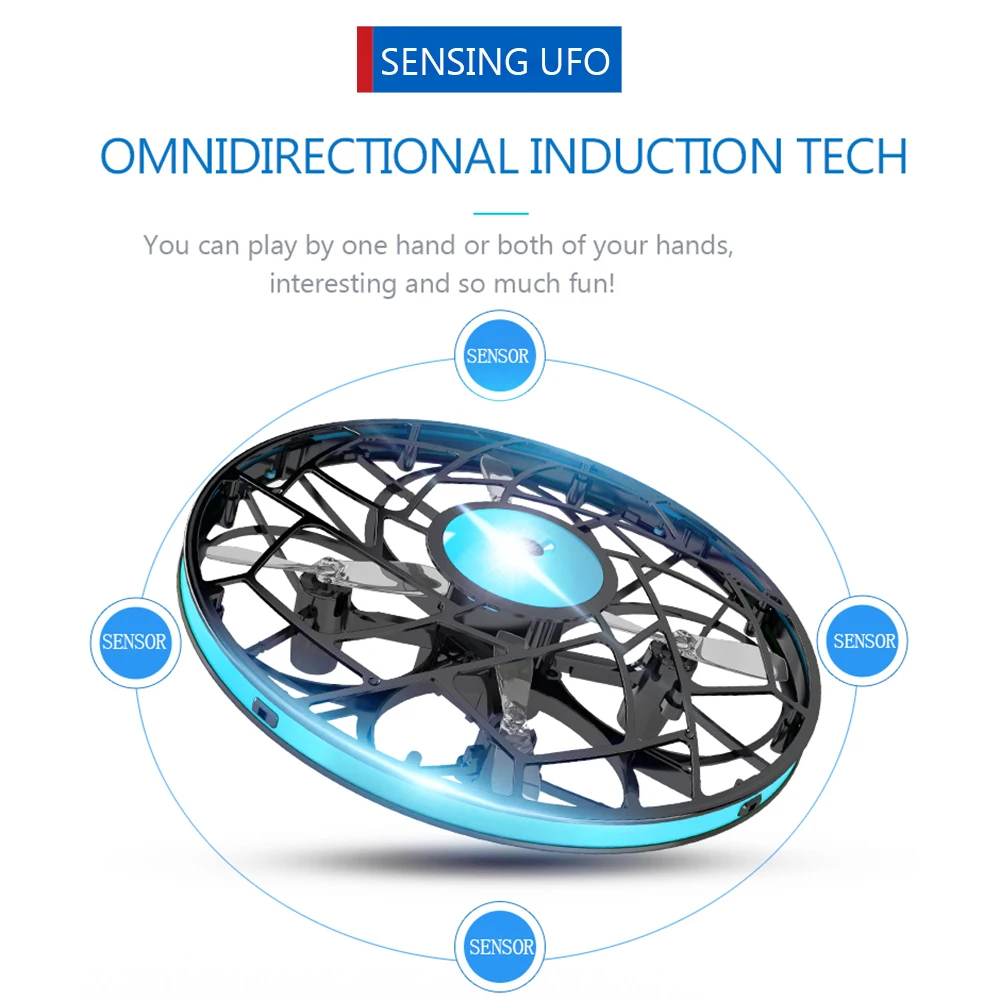 

AIXIYI TB-830 Anti-collision Hand UFO RC Toys Led Gift Suspension Mini Drone Indoor Infrared Hovering For Children Boys