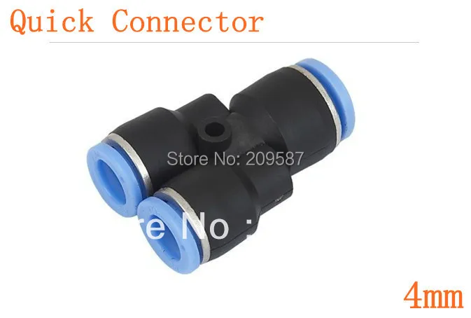 10pcs 4mm Push In Equal Y Pneumatic Jointer Quick Connector | Обустройство дома