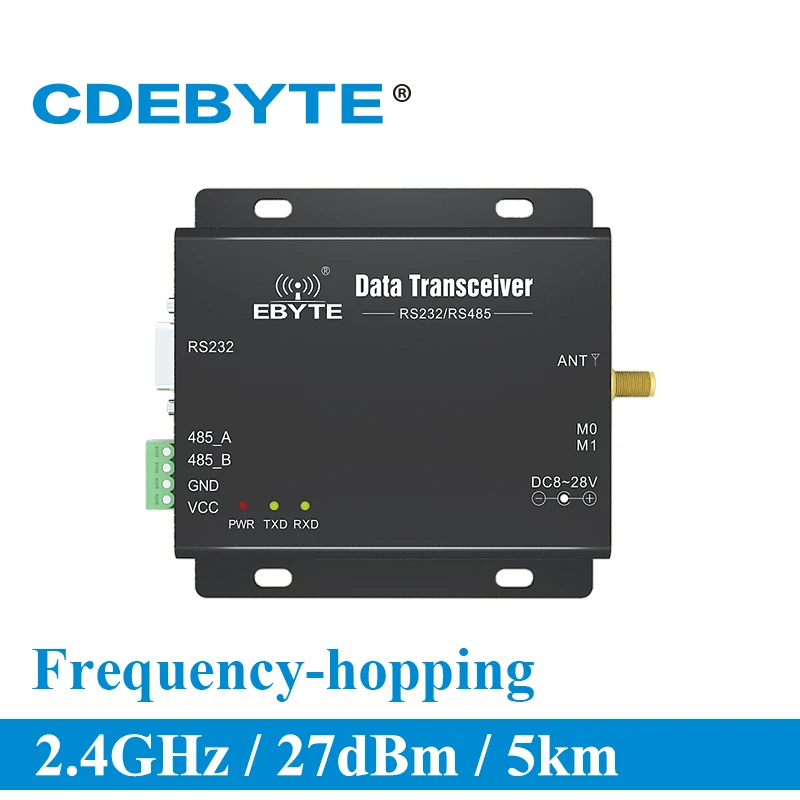 Беспроводной приемопередатчик rf модуль полный дуплексный RS232 RS485 nRF24L01P 2 4 ГГц 500