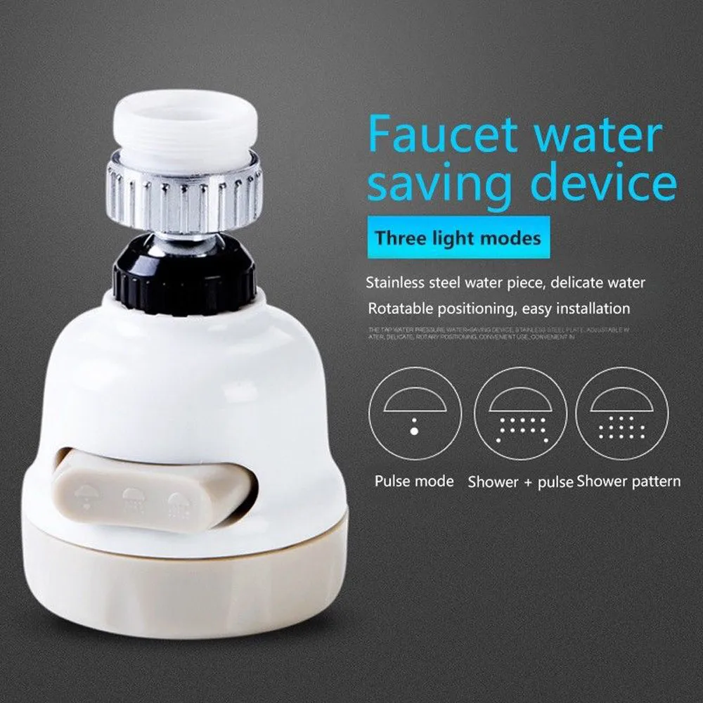 New 360 Rotary Faucet Extenders Booster Kitchen Filter Water Tap Saving Device Bathroom Kitchen Tool Bathroom Booster Filter
