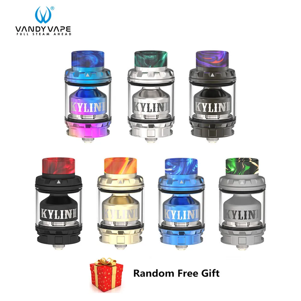 

Original Vandyvape Kylin V2 RTA Tank 3ml to 5ml Vaper E Cigarette Single or Dual Coil Fit 510 Vape MOD