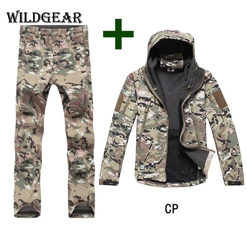 2018 Camouflage Hunting Clothes Softshell Hiking Jackets Tactical