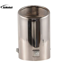 Straight Car Stainless Steel Chrome Square Tail Muffler Car Exhaust Pipe Tip Pipe Automobile Exhaust Pipes