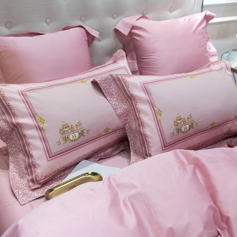 Waliicorners 60S Egyptian Cotton Royal Luxury Bedding set King Queen Size boho Bed set Duvet Cover Bedsheet set parrure de lit 36 4