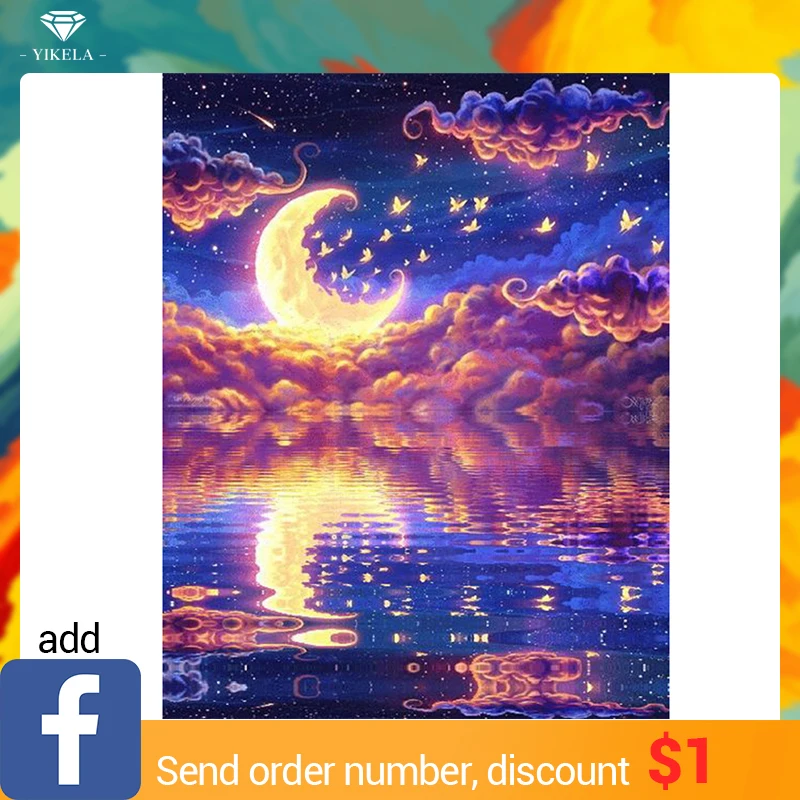 

DIY Full Square 5D Mosaic Ramadan Diamond Painting Starry Sky Diamond Embroidery Cross Stitch Rhinestone Home Decor Custom Gifts