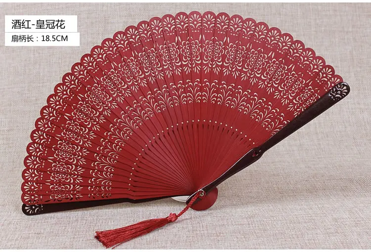 Китайский стиль Бамбуковый вентилятор классический мини ручной вентилятор выдолбленный Дамский подарок ручной работы винтажный Складной вентилятор для лета