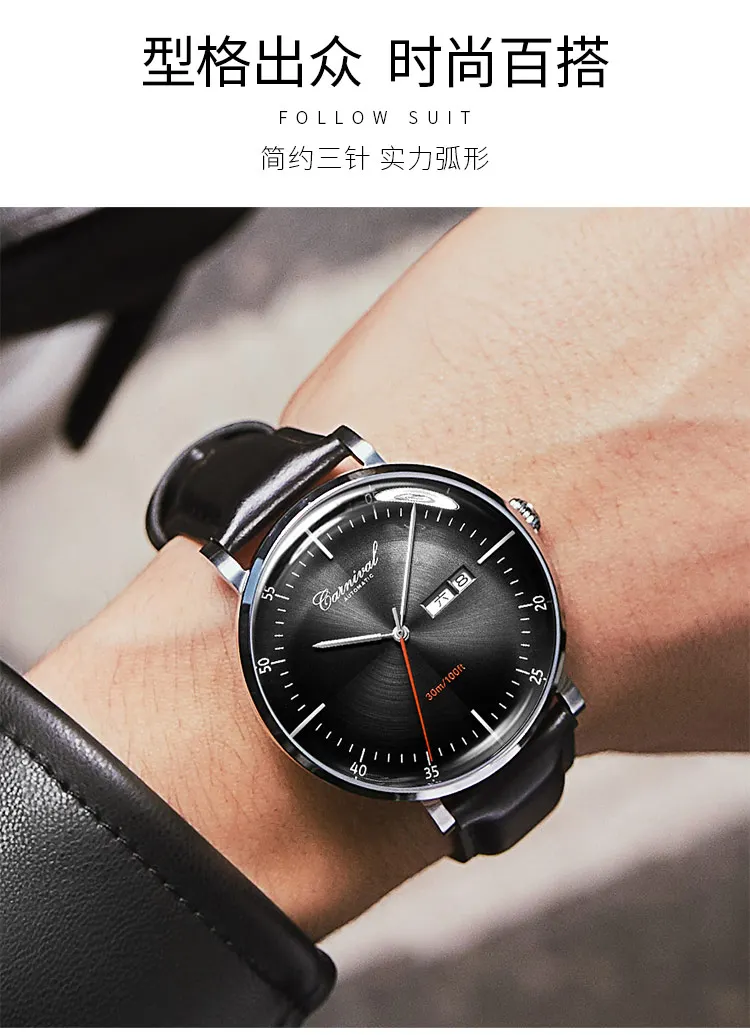 MIYOTA automatic watch men sapphire Luxury brand Carnival Mechanical Men Watches waterproof relogio masculino relojes hombre2019