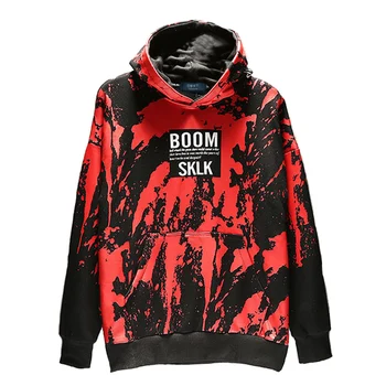 

Round Neck New Printed Camouflage Hooded Men Style Coat Black Super Large Fashion Casual Mens Hoodies Size XXL-5XL 6XL 7XL 8XL