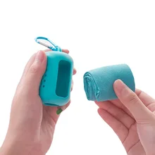 Serviette en microfibre de refroidissement à séchage rapide et refroidissement instantané Serviette de voyage de course Pilates de yoga portable avec sac en silicone