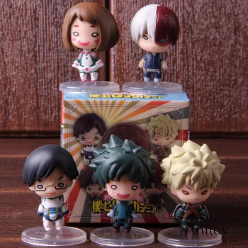 

Action Figure Boku No Hero Academia Izuku Midoriya Bakugou Katsuki Todoroki Shoto Ochako Uraraka Collectible Model Toy 5pcs/set