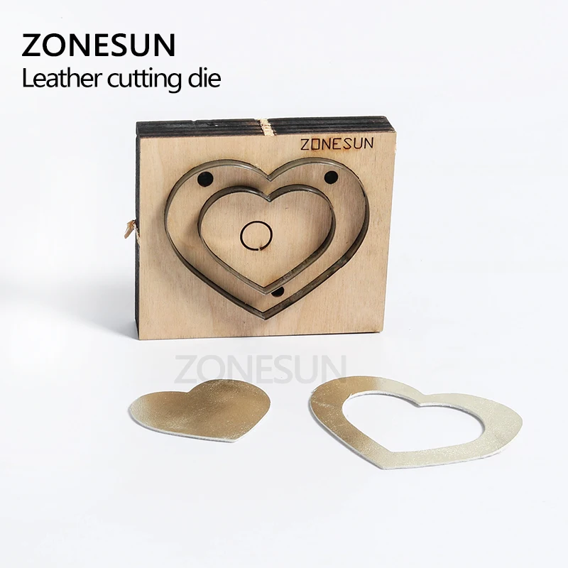 ZONESUN Heart-shape режущий мешок аксессуар украшение инструмент для пробивки для брелока высечка машина для резки Комплект «сделай сам» резак
