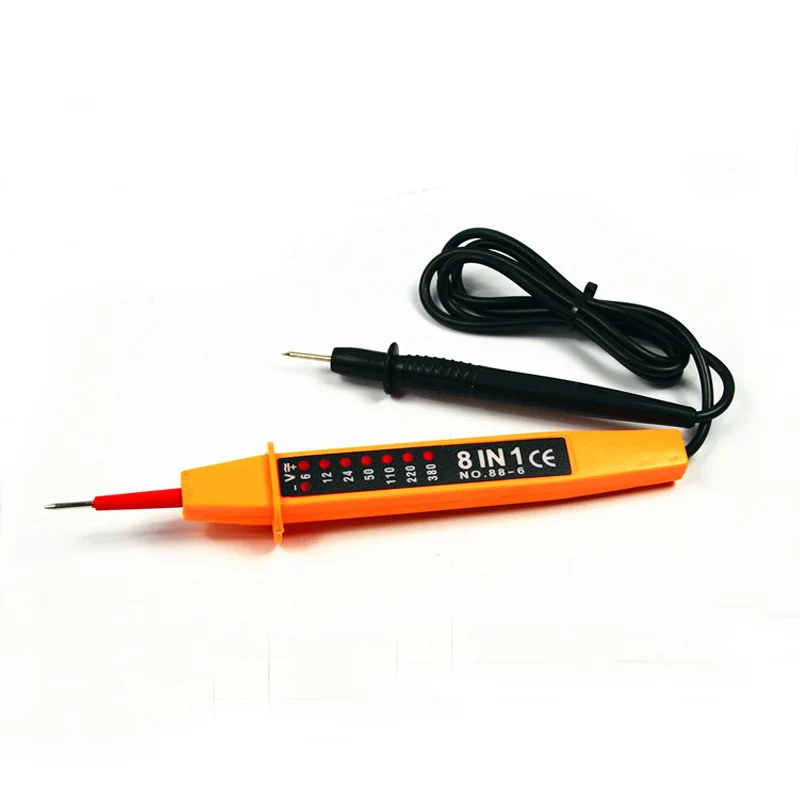 MACHSWON 8 in 1 Voltage Tester Probe Pen Continuity Detector Pen Meters Tester 6V~380V Electric Circuit Tester