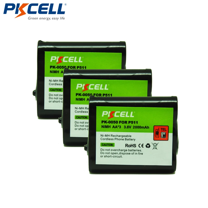 Ni-CD 850mAh TYPE 24 Cordless Phone Battery Replacement For PANASONIC P-P511 Panasonic N4HKGMA00001 Cordless Phone Battery 3.6 Volt