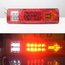 

MZORANGE 19 Led 30*9 CM 12V 24V Caravan Truck Tail Light Car Led Taillight Left Right Trailer Truck Tail Signal Light Van Lamp