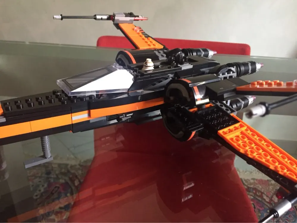 Продажа Звездные войны первый заказ Poe X Wing Fighter строительные блоки игрушки