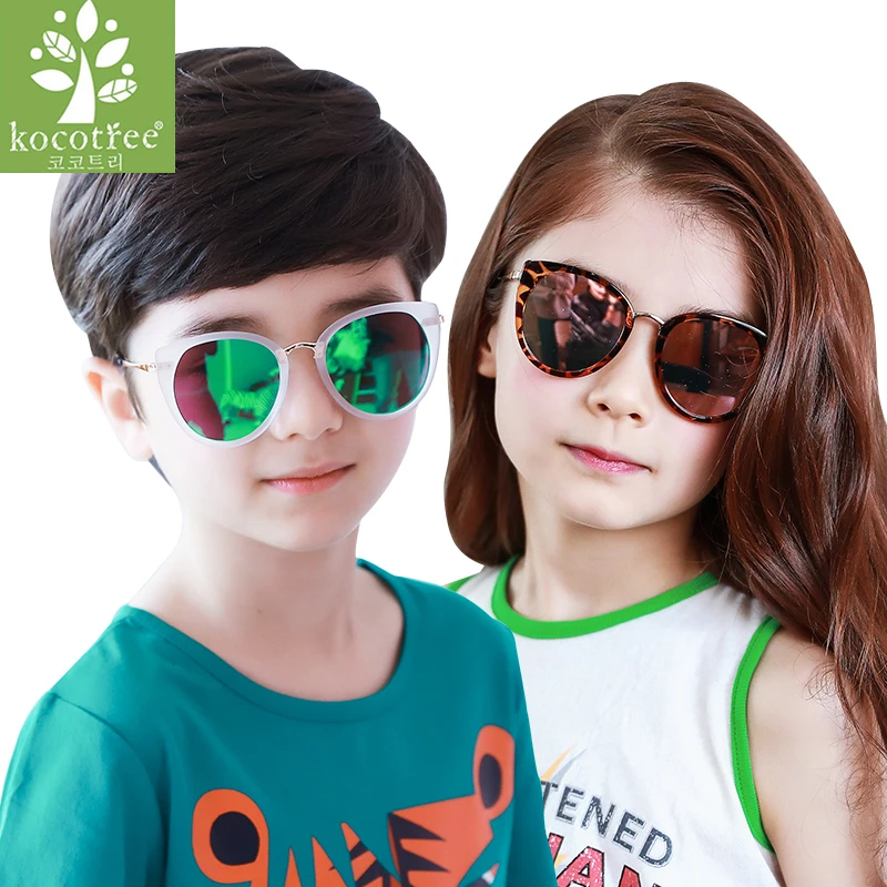 

Kocotree Kids Sunglasses Children Cat Eye Style Brand Design Boys Sun Glasses UV400 Protection Outdoor Sport Girls Sunglasses