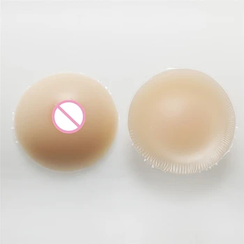 

600g/Pair Circular Crossdresser Boobs Realistic Silicone Breast Forms Shemale Drag Queen Fake Breast Small Cup
