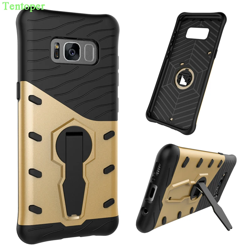 

Phone Case For Samsung Galaxy S8 S8 Plus Cover With 360 Degree Rotate Kickstand Armor Cover For Galaxy S8 Shockproof Shells