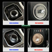 Ручка переключения рулевого механизма автомобиля украшение головы автомобиля-Стайлинг для Land Rover Discovery Sport Discovery 4 LR4 Range Rover Evoque Аксессуары