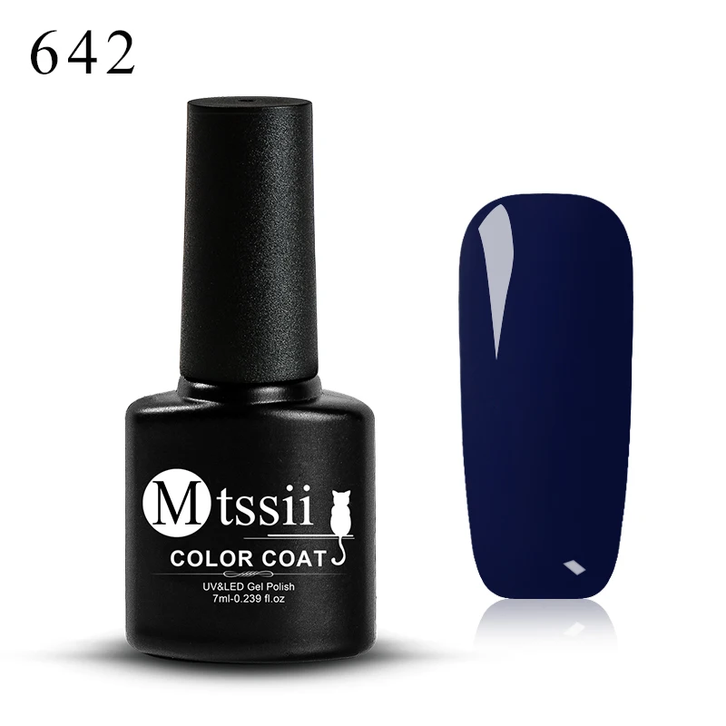 Mtssii 148 цветов 7 мл замачиваемый матовый эмалированный Гель-лак Светодиодный УФ-гель для ногтей лак основа верхнее покрытие дизайн ногтей маникюр - Цвет: BW2355