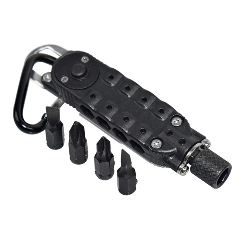 Portable Multitool Camping Tool Screwdriver set Hex Wrench LED Light