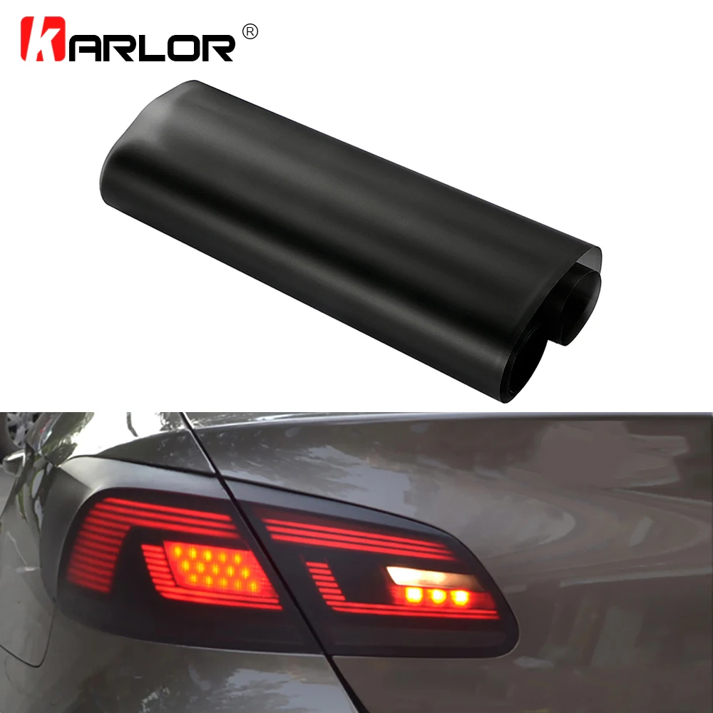 Smoke Matte Black Tail Light Headlight Tint Film Overlay Wrap Sheet Car  Sticker