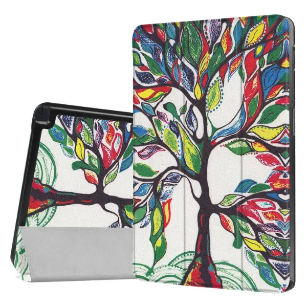 

For Samsung Galaxy Tab A A6 10.1 inch P580 P585 P580N P585N Case colorful printed pattern flip stand tablet funda cover + Pen