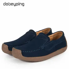 dobeyping Retro Spring Autumn Shoes Woman Cow Suede Leather Women Shoes Slip On Women's Loafers Moccasins Flats Female Sneakers eofk brand autumn women loafers moccasin homme casual suede leather shoes moccasins slip on woman shoes mocasines