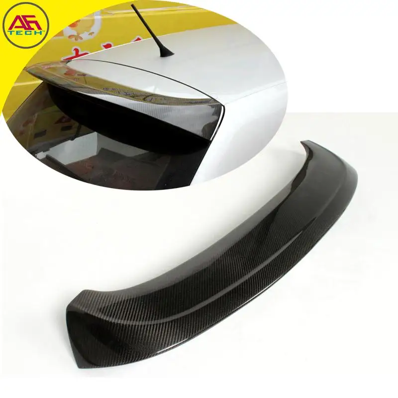 Carbon fiber ABT style car back window lip spoiler wing rear door