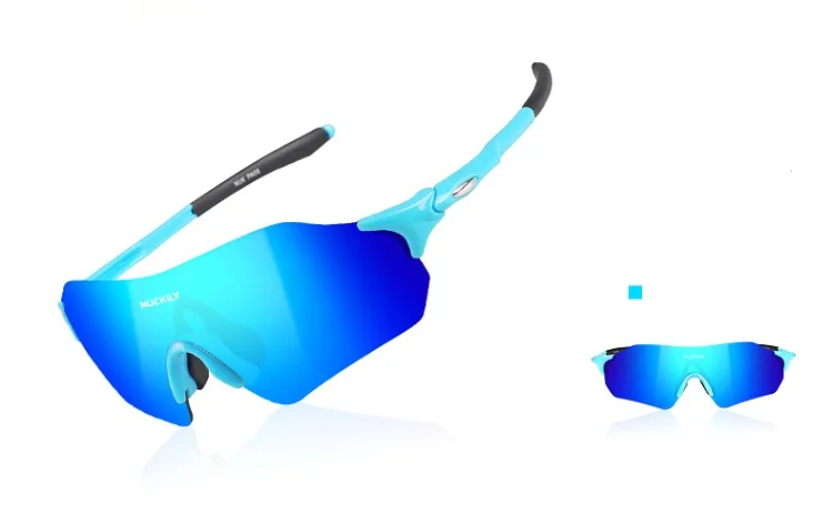 NUCKILY No Border Cycling Glasses Lightweight Running Glasses TR90 Frame Sunglasses For Road Bike and Mountain Bike PA08