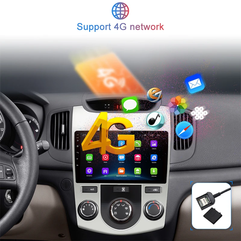 Flash Deal Junsun 2G+32G Android 8.1 Car Radio Multimedia Video Player Navigation GPS For KIA Cerato 2 2008-2013 audio player 2 din no DVD 1