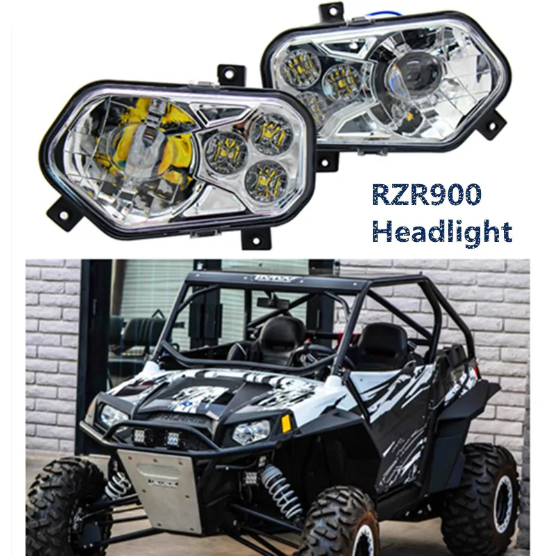 Newest RZR900 ATV UTV accessories LIGHT Led Headlight Headlamp kit 2012