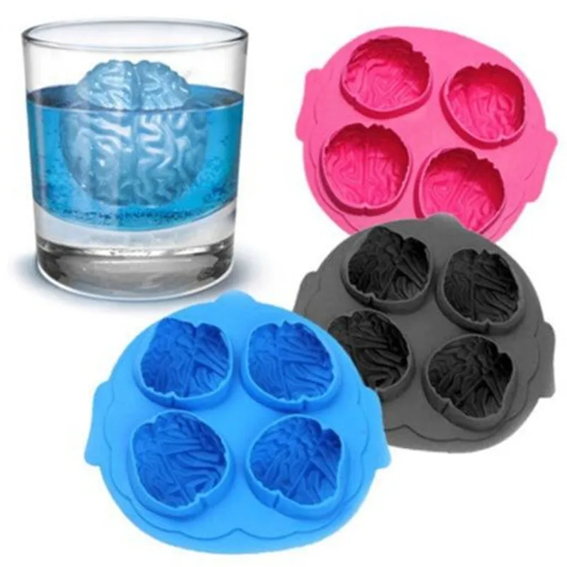 Fred Brain Ice 3D Silicone Ice Mold Silicone Cake Tools Cutter Lattice