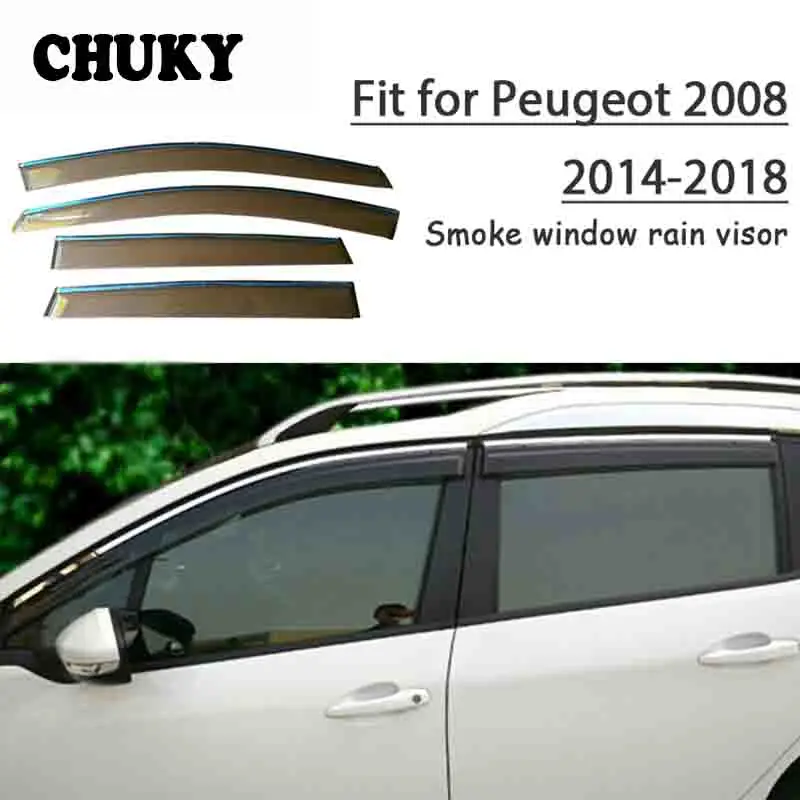 Chuky 4 шт. ABS Авто Стайлинг окна солнцезащитные козырьки тенты укрытия дождевой щит