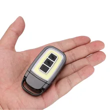 COB Автомобильный ключ карманный флэш-светильник Mini USB аварийный Предупреждение ющий светодиодный фонарик легкие Брелки Открытый портативный гаджет для кемпинга
