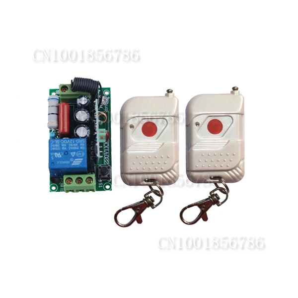AC220V 1CH 10A 1000W Wireless Remote Control Light Switch System Toggle Momentary Latched /Lamp LED SMD Access System