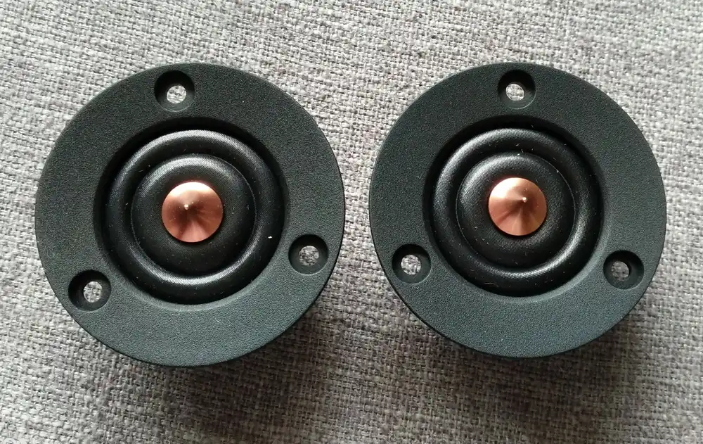 Lot De 2 Tweeters à Dôme En Aluminium VIFA D25AG-35-06 - 4 Pouces (environ 10 Cm) - Neufs - Origine Danemark