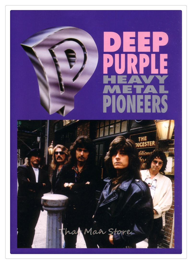 Deep Purple 9 Photo Rock Band Print Heavy Metal Black and White Music Poster