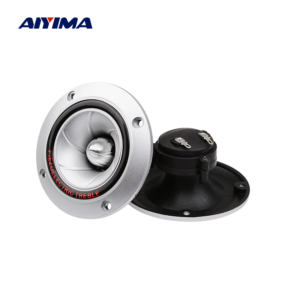 

AIYIMA 2Pcs Piezo Audio Speaker Tweeter 100W Horn Piezoelectric Speaker Head Driver Treble Piezo Buzzer Loudspeaker