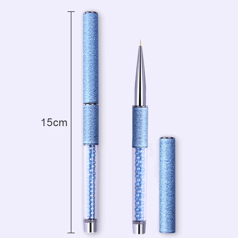 Синие, черные, фиолетовые стразы, кисть для ногтей 5 мм, 7 мм, 11 мм, многоразмерная ручка для рисования, инструмент для маникюра, дизайна ногтей