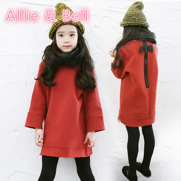 Long child children baby girls new winter coat cashmere coat sweater