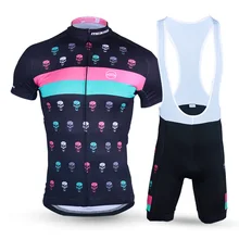 Череп дьявола шаблон Велоспорт Джерси Набор для мужчин дышащая MTB Одежда для велоспорта/велосипед спортивная одежда для улицы