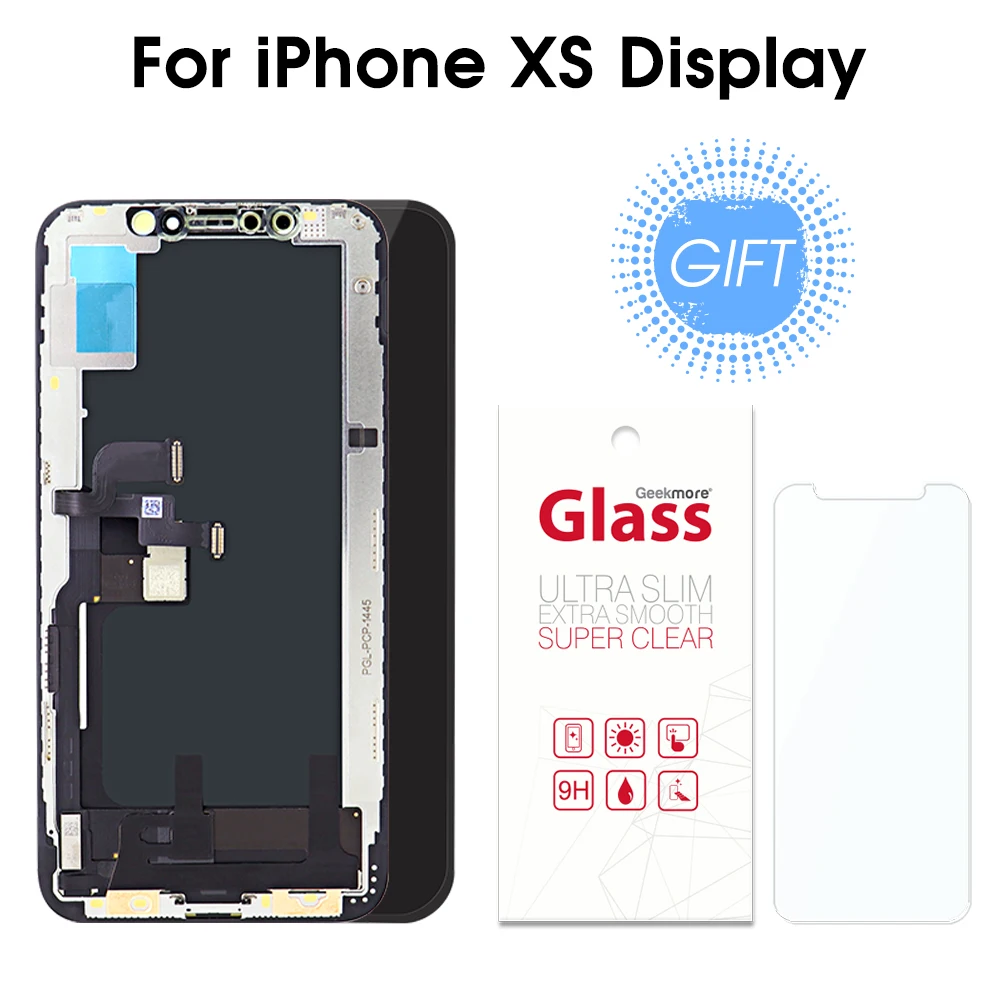 

OLED Screen For iPhone XS LCD Display with 3D Touch Screen Digitizer Assembly Replacement