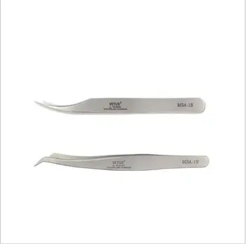 

2 pieces/set Stainless Steel High Tigthness Sliver Cilia Tweezers High Standard eyelash make up Curler