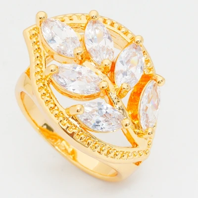 15 различных стилей, Лидер продаж, роскошные брендовые большие кольца для женщин, полные дюжины кубического циркония, кристалл, свадебное Золотое кольцо, ювелирные изделия из Дубаи - Цвет основного камня: ALP0061