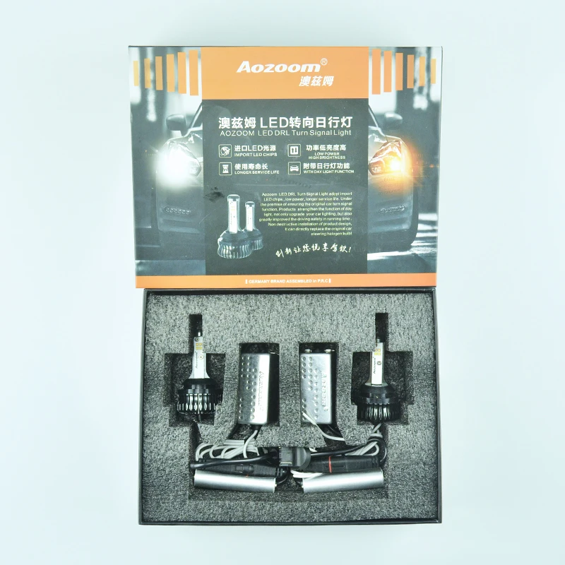 

2019 Aozoom High Quality T20 7440 Light Daytime Running Light+Turn Signal LED External Lights